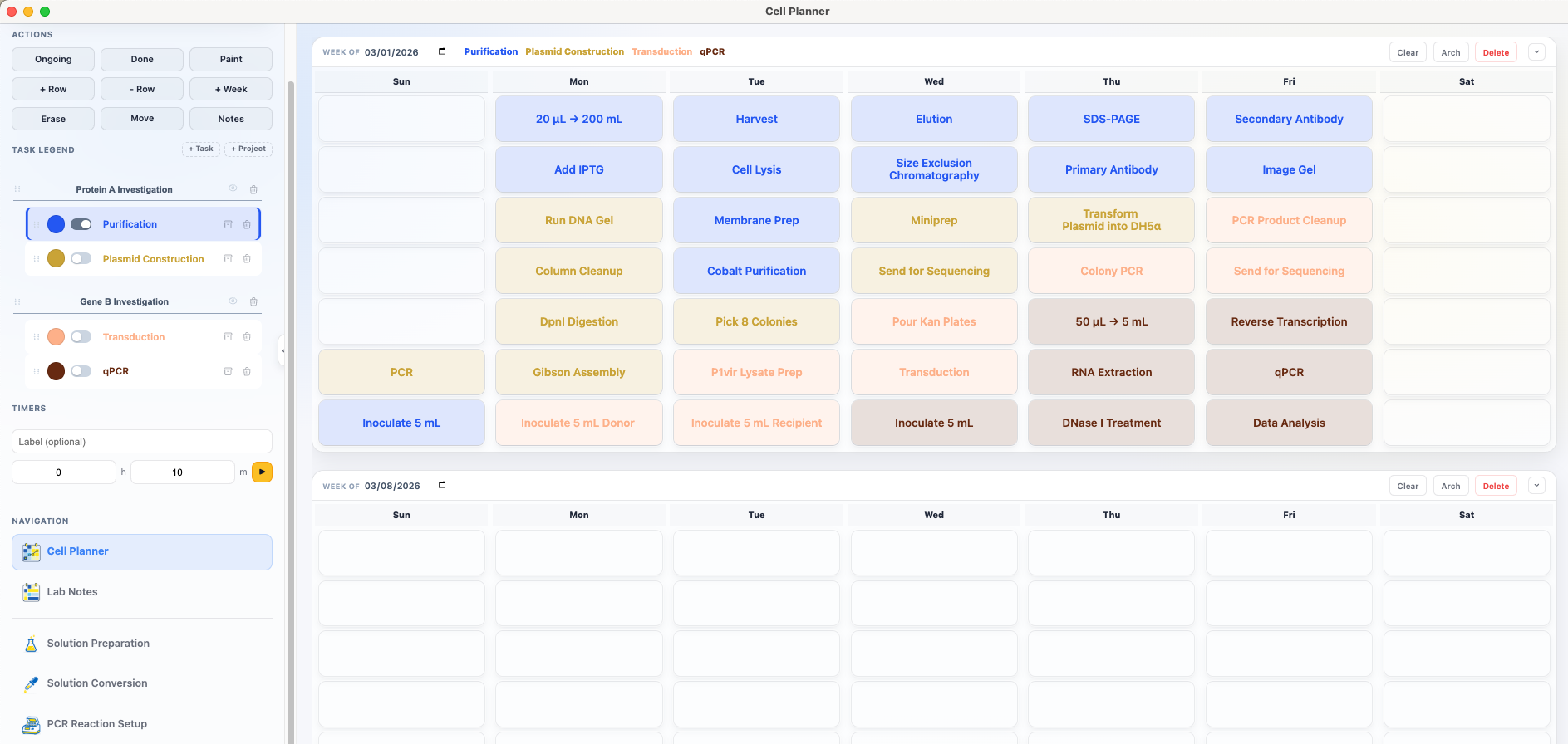 Cell Planner workflow preview